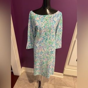 Lilly Pulitzer Braedyn UPF 50+ Dress Surf Blue Soleil It On Me XXL MSRP $198